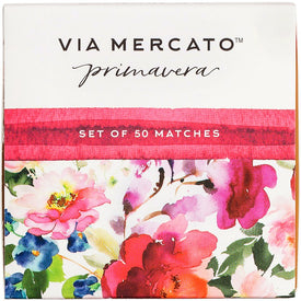 Via Mercato Primavera 50-Piece Match Box Set - Spring Flowers