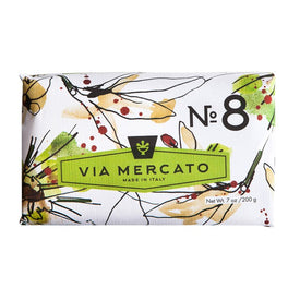 Via Mercato Bar Soap No. 8 - Clove, Vanilla Flower & Orange