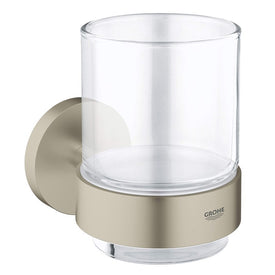 Essentials Wall-Mount Glass Tumbler with Holder