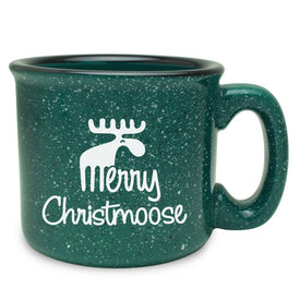 Merry Christmoose Green Camp Mug