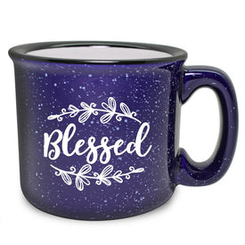 Blessed Cobalt Camp Mug