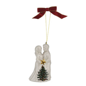 Spode Christmas Tree Bride and Groom Ornament