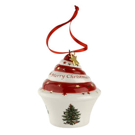 Spode 2019 Christmas Tree Cupcake Ornament