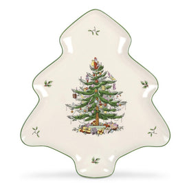 Spode Christmas Tree-Shape Dish