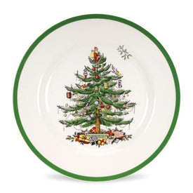 Spode Christmas Tree Dinner Plates Set of 4