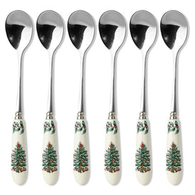 Spode Christmas Tree Teaspoons Set of 6