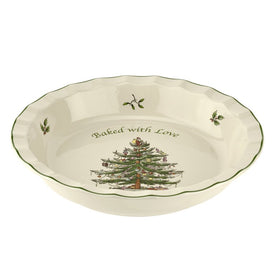 Spode 2019 Christmas Tree Pie Dish Baked with Love
