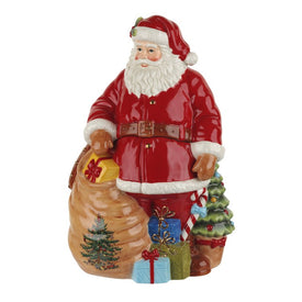 Spode Christmas Tree Santa 12" Cookie Jar