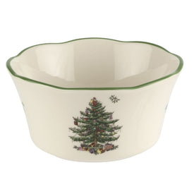 Spode Christmas Tree 4.5" Scalloped Bowl