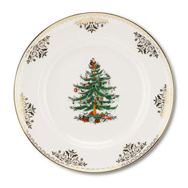 Spode Christmas Tree Gold Collection Dinner Plates Set of 4