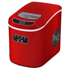 Compact Portable Ice Maker 27 lb Capacity - Red