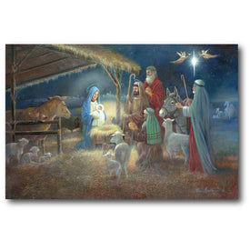 A Child Is Born 18" x 26" Gallery-wrapped Canvas Wall Art