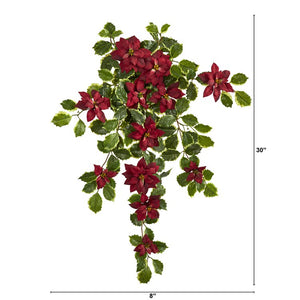 6273-S2-RD Holiday/Christmas/Christmas Artificial Flowers and Arrangements