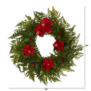 W1004 Decor/Faux Florals/Wreaths & Garlands