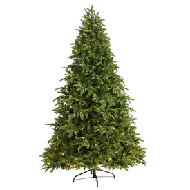 7.5' Wyoming Fir Artificial Christmas Tree with 500 Clear LED Lights and 1580 Bendable Branches
