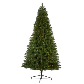 9' Virginia Fir Artificial Christmas Tree with 600 Clear Lights and 1453 Bendable Branches
