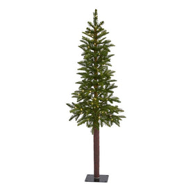 5' Alaskan Alpine Artificial Christmas Tree with 100 Clear Microdot (Multifunction LED Lights and 92 Bendable Branches