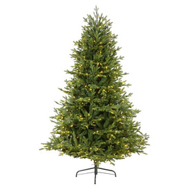 6' Wyoming Spruce Artificial Christmas Tree with 400 Clear LED Lights and 1045 Bendable Branches