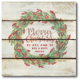 Merry Christmas 16" x 16" Gallery-wrapped Canvas Wall Art