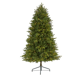 5.5' Washington Fir Artificial Christmas Tree with 300 Clear Lights and 672 Bendable Branches
