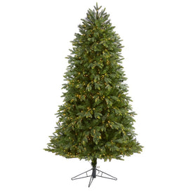 6.5' Oregon Fir Artificial Christmas Tree with 1350 Warm White Micro (Multifunction LED Lights with Remote Control, Instant Connect Technology and 1218 Bendable Branches
