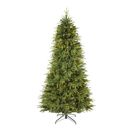 7' Vancouver Fir Natural Look Artificial Christmas Tree with 500 Clear LED Lights and 2542 Bendable Branches