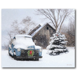 Christmas On The Farm 16" x 20" Gallery-wrapped Canvas Wall Art
