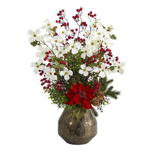 A1411 Holiday/Christmas/Christmas Artificial Flowers and Arrangements
