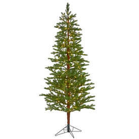 7.5' Fairbanks Fir Artificial Christmas Tree with 350 Clear Warm (Multifunction LED Lights and 280 Bendable Branches