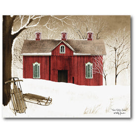 New Fallen Snow 16" x 20" Gallery-wrapped Canvas Wall Art