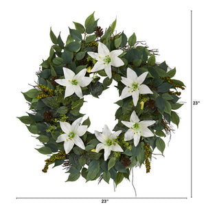 W1017 Decor/Faux Florals/Wreaths & Garlands