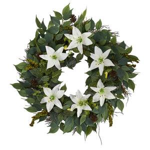 W1017 Decor/Faux Florals/Wreaths & Garlands