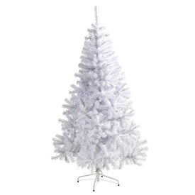 6' White Artificial Christmas Tree with 680 Bendable Branches