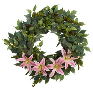 W1018 Decor/Faux Florals/Wreaths & Garlands
