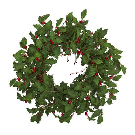 28" Holly Berry Artificial Wreath