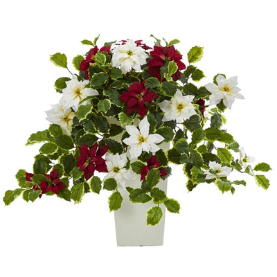 Product Image: P1337-WH Holiday/Christmas/Christmas Artificial Flowers and Arrangements