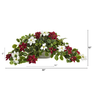 P1362 Holiday/Christmas/Christmas Artificial Flowers and Arrangements