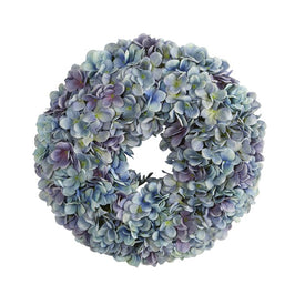 16" Hydrangea Artificial Wreath