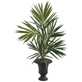 52" Kentia Artificial Palm Tree in Charcoal Urn