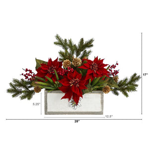 A1390 Holiday/Christmas/Christmas Artificial Flowers and Arrangements