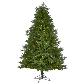 7' Nova Scotia Fir Real Touch Artificial Christmas Tree with 400 (Multifunction Warm White LED Lights with Instant Connect Technology and 973 Bendable Branches