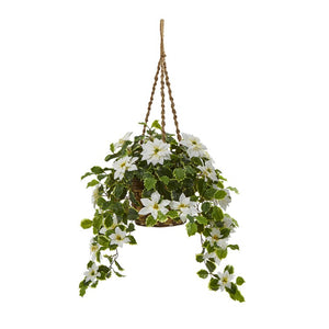 P1338-WH Holiday/Christmas/Christmas Artificial Flowers and Arrangements