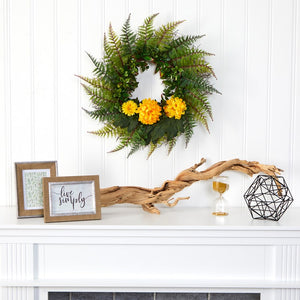 W1027-YL Holiday/Christmas/Christmas Wreaths & Garlands & Swags