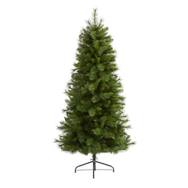 6' Slim West Virginia Mountain Pine Artificial Christmas Tree with 629 Bendable Branches
