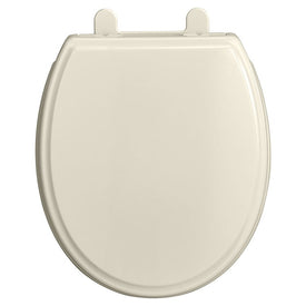 Traditional Slow-Close Easy Lift-Off Round-Front Toilet Seat with Lid - Linen