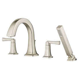 Townsend Two-Handle Roman Tub Faucet Trim with Handshower - Brushed Nickel
