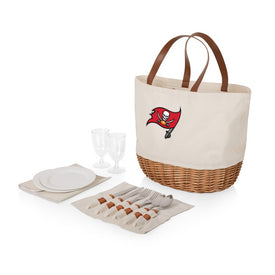 Promenade Picnic Basket (Beige Canvas) - Tampa Bay Buccaneers