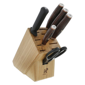 Artisan 7-Piece Stainless Steel Knife Set with Block