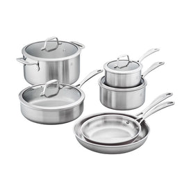 Spirit 3-Ply 10-Piece Stainless Steel Cookware Set