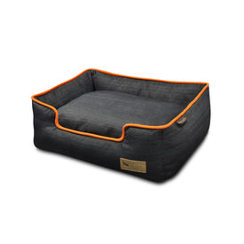 Urban Denim Lounge Pet Bed - Orange - Small